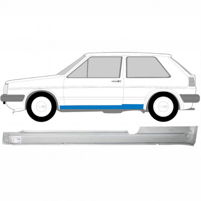 Kynnyspelti korjauspaneeli varten VW Golf 2 1982- / Vasen 7098