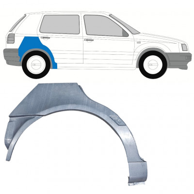 Takalokasuoja korjaussarja varten VW Golf 3 1991-  / Oikea 12007