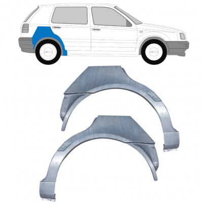 Takalokasuoja korjaussarja varten VW Golf 3 1991-  / Sarja 12009