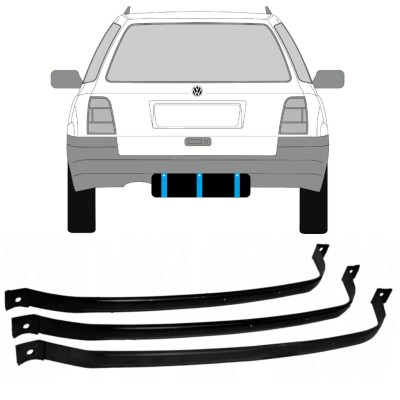 Polttoainetankin kiinnityspanta varten Volkswagen Golf 3 1991-1998 / COMBI 9366