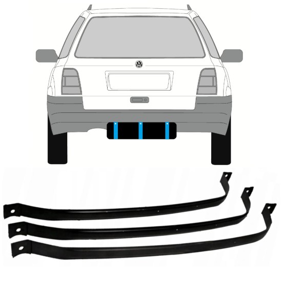 Polttoainetankin kiinnityspanta varten Volkswagen Golf 3 1991-1998 / COMBI 9366