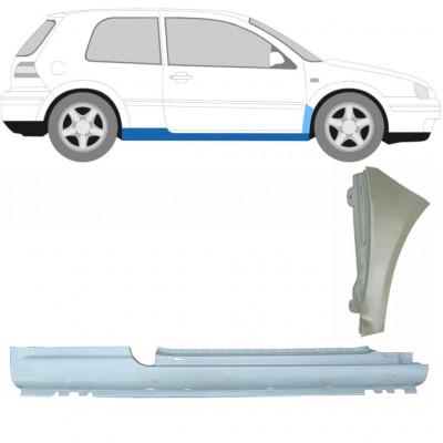 Kynnyksen ja etulokasuojan korjauspaneeli varten VW Golf 4 1997- / Oikea /  8731