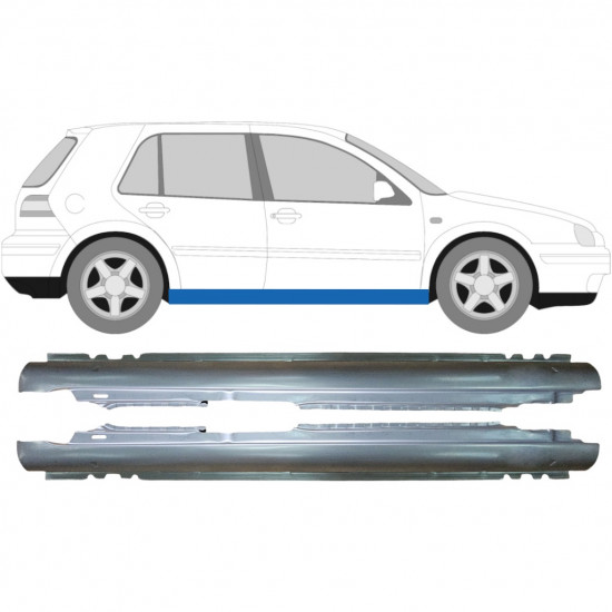 Kynnyspelti korjauspaneeli varten VW Golf 4 1997- / Vasen+Oikea / Sarja 9243