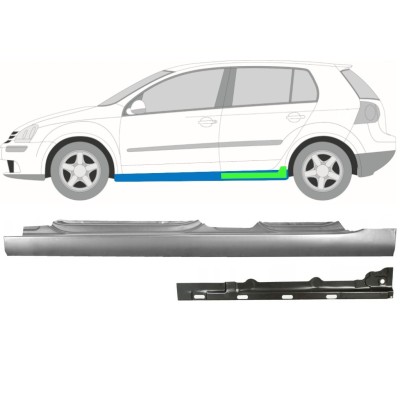 Sisäinen ja ulkoinen kynnyksen korjauspaneeli varten Volkswagen Golf 5 2003-2009 / Vasen / Sarja 11139