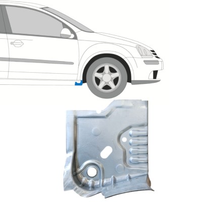 Kynnyksen päätykorjauspaneeli varten Volkswagen Golf 5 2003-2009 / Oikea 14906