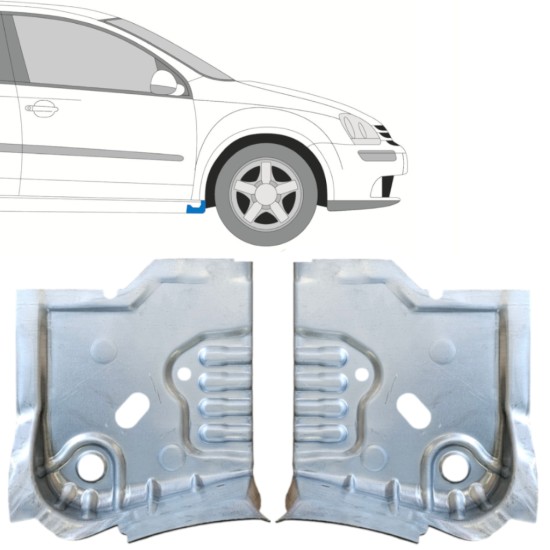 Kynnyksen päätykorjauspaneeli varten Volkswagen Golf 5 2003-2009 / Vasen+Oikea / Sarja 14909