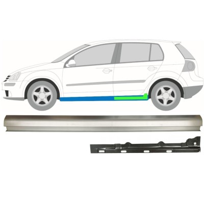 Sisäinen ja ulkoinen kynnyksen korjauspaneeli varten Volkswagen Golf 5 2003-2009 / Vasen / Sarja 11709