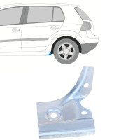 Kynnyksen päätykorjauspaneeli varten Volkswagen Golf 5 2003-2009 / Vasen 16113
