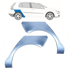 Takalokasuoja korjaussarja varten Volkswagen Golf 5 2003-2009 / Vasen+Oikea / Sarja 10092