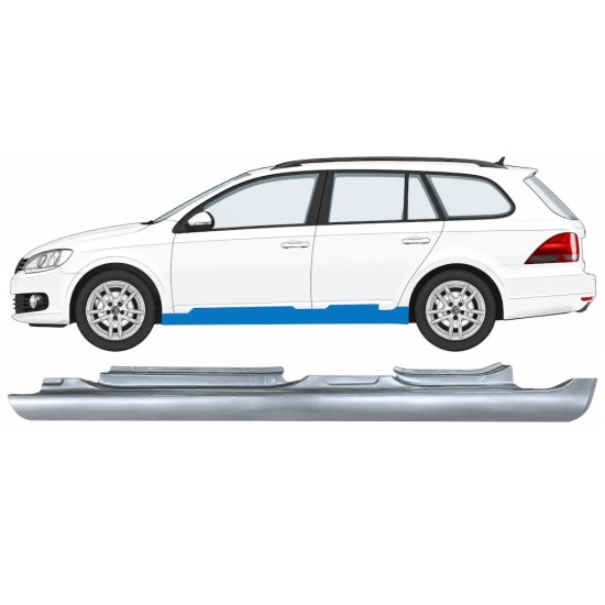 Kynnyspelti varten Volkswagen Golf 6 2008-2013 / Vasen / COMBI 17048