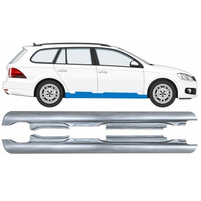 Kynnyspelti varten Volkswagen Golf 6 2008-2013 / Vasen+Oikea / COMBI 17049