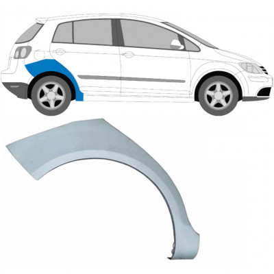 Takalokasuoja korjaussarja varten VW Golf Plus 2005-2013 / Oikea 5197