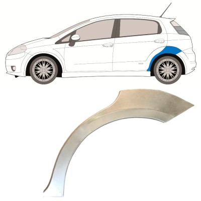 Takalokasuoja korjaussarja varten Fiat Grande Punto Evo 2005- / Vasen 14760