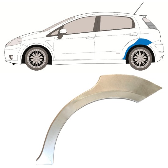 Takalokasuoja korjaussarja varten Fiat Grande Punto Evo 2005- / Vasen 14760 Takalokasuoja korjaussarja varten Fiat Grande Punto Evo 2005- / Vasen 14760