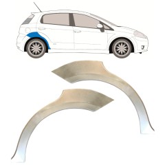 Takalokasuoja korjaussarja varten Fiat Grande Punto Evo 2005- / Vasen+Oikea / Sarja 14761