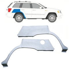 Takalokasuoja korjaussarja varten Jeep Grand Cherokee 2004-2010 / Vasen+Oikea / Sarja 10657