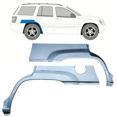 Takalokasuoja korjaussarja varten Jeep Grand Cherokee 1998-2005 / Vasen+Oikea / Sarja 9843