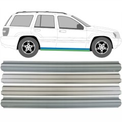 Sisäinen ja ulkoinen kynnyksen korjauspaneeli varten Jeep Grand Cherokee 1998-2005 / Vasen+Oikea / Sarja 9482
