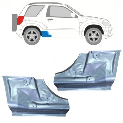 Kynnyksen päätykorjauspaneeli varten Suzuki Grand Vitara 2005-2014 / Vasen+Oikea / Sarja 10356