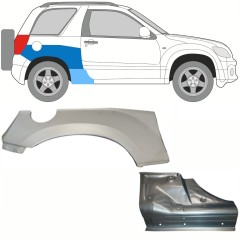 Kynnyspelti + takalokasuojan korjaussarja varten Suzuki Grand Vitara 2005-2014 / Oikea / Sarja 10840