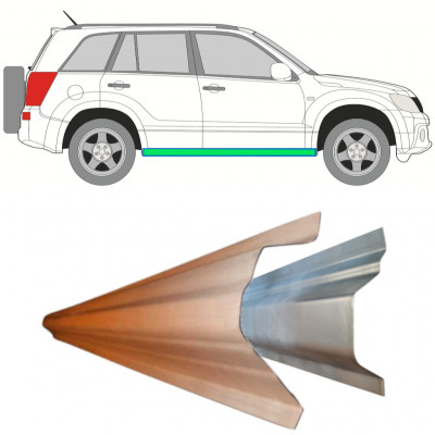 Sisäinen ja ulkoinen kynnyksen korjauspaneeli varten Suzuki Grand Vitara 2005-2012 / Vasen = Oikea (symmetrinen) 11490