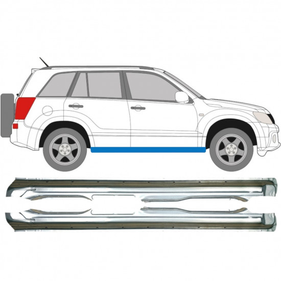 Kynnyspelti varten Suzuki Grand Vitara 2005-2012 / Vasen+Oikea / Sarja 9237