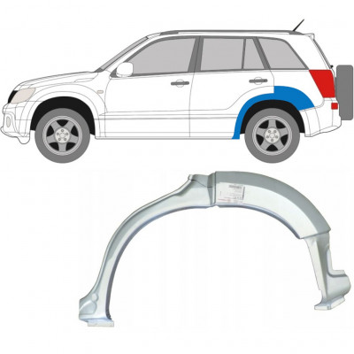 Takalokasuoja korjaussarja varten Suzuki Grand Vitara 2005-2012 / Vasen 5991