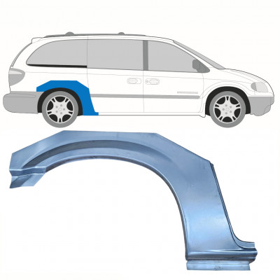 Takalokasuoja korjaussarja varten Chrysler Grand Voyager 2000-2008 / Oikea 8611