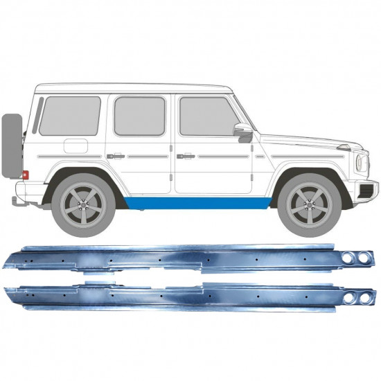 Kynnyspelti korjauspaneeli varten Mercedes G-Class 1979- / Vasen+Oikea / Sarja 9441