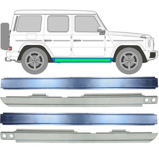 Sisäinen ja ulkoinen kynnyksen korjauspaneeli varten Mercedes G-Class 1979-  11775