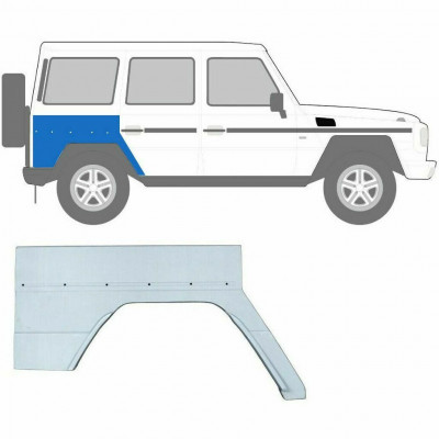 Takalokasuoja korjaussarja varten Mercedes G-Class 1979- / Oikea 8874