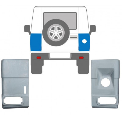 Takakulman korjauspaneeli varten Mercedes G-Class 1979- / Vasen+Oikea / Sarja 10675