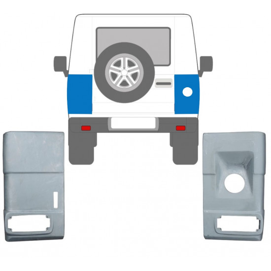 Takakulman korjauspaneeli varten Mercedes G-Class 1979- / Vasen+Oikea / Sarja 10675