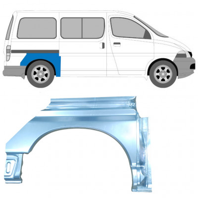 Takalokasuoja korjaussarja varten Toyota Hiace 1995-2006 / Oikea 7068