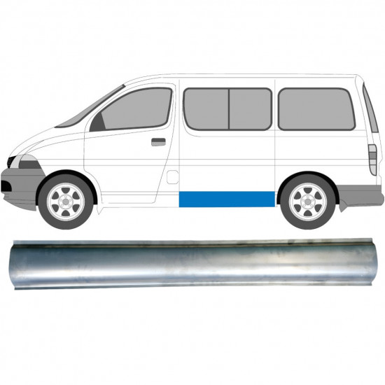 Sivukorjauspaneeli varten Toyota Hiace 1995-2006 / Vasen 7070