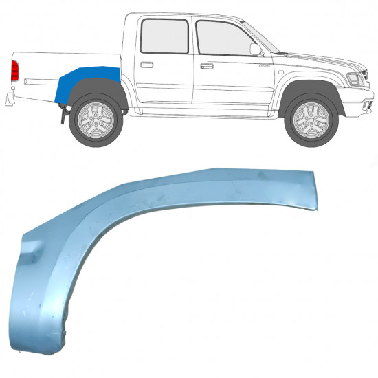 Takalokasuoja korjaussarja varten Toyota Hilux 2001-2005 / Oikea 7853