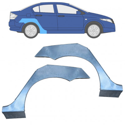 Takalokasuoja korjaussarja varten Honda City 2008-2013 / Vasen+Oikea / Sarja 9952