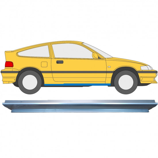 Kynnyspelti korjauspaneeli varten Honda CRX 1987-1992 / Oikea 6639