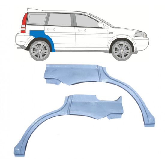 Takalokasuoja korjaussarja varten Honda HRV 1999-2006 / Vasen+Oikea / Sarja 9205