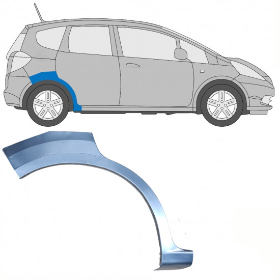 Takalokasuoja korjaussarja varten Honda Jazz GE 2008-2015 / Oikea 8478