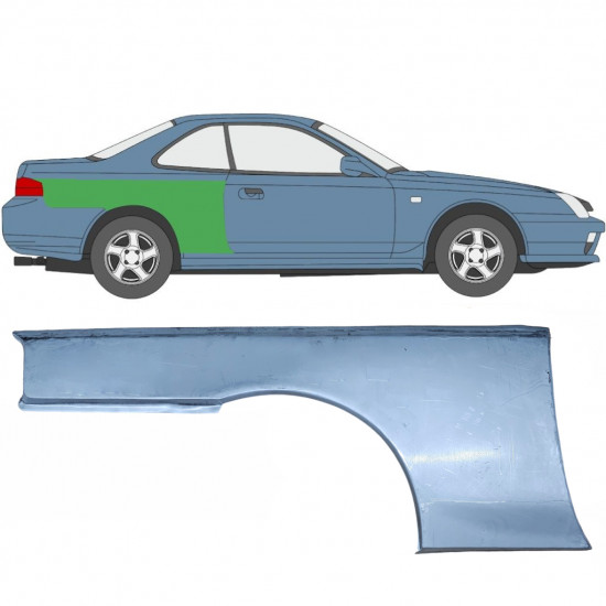 Takalokasuoja korjaussarja varten Honda Prelude 1996-2001 / Oikea 5671