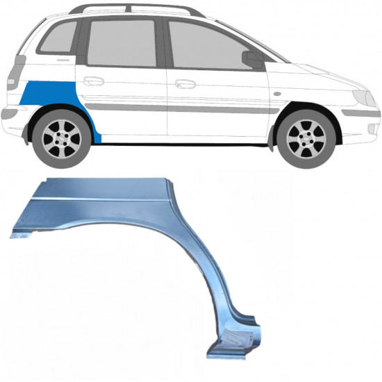 Takalokasuoja korjaussarja varten Hyundai Matrix 2001-2010 / Oikea 5434