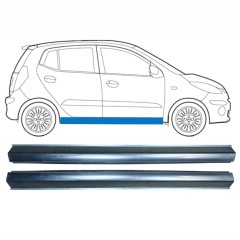 Kynnyspelti korjauspaneeli varten Hyundai i10 2008-2013 / Vasen = Oikea (symmetrinen) / Sarja 10237