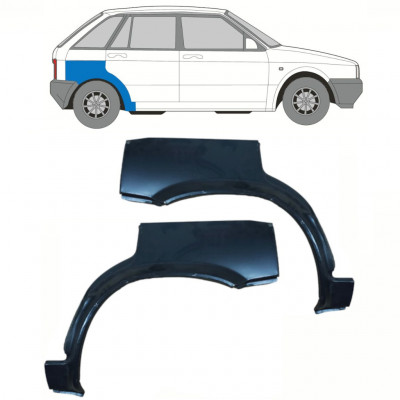 Takalokasuoja korjaussarja varten Seat Ibiza 1984-1993 / Vasen+Oikea / Sarja 10741