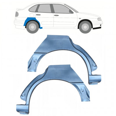 Takalokasuoja korjaussarja varten Seat Ibiza Cordoba 1993-2002 / Vasen+Oikea / Sarja 10653