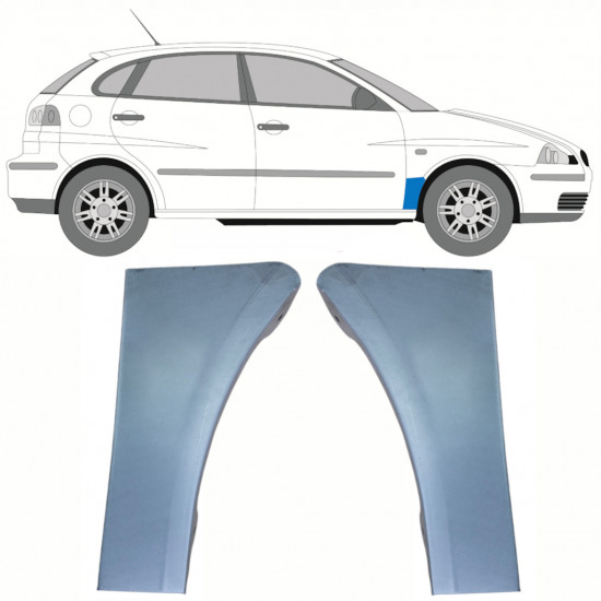 Etulokasuojan korjauspelti varten Seat Ibiza Cordoba 2002-2008 / Vasen+Oikea / Sarja 10262