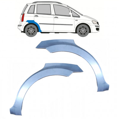 Takalokasuoja korjaussarja varten Fiat Idea 2004-2011 / Vasen+Oikea / Sarja 9551