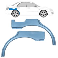 Takalokasuoja korjaussarja varten Subaru Impreza GD GG 2000-2007 / Vasen+Oikea / Sarja 9156