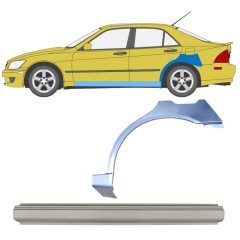 Kynnyspelti + takalokasuojan korjaussarja varten Lexus IS 1998-2005 / Vasen / Sarja 10314