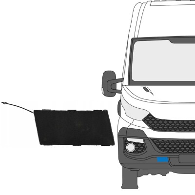 Etupuskurin peitelevyt varten Iveco Daily 2014-2019 / Oikea 16239